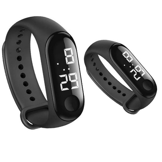 LED touch digital waterproof sports wrist watch