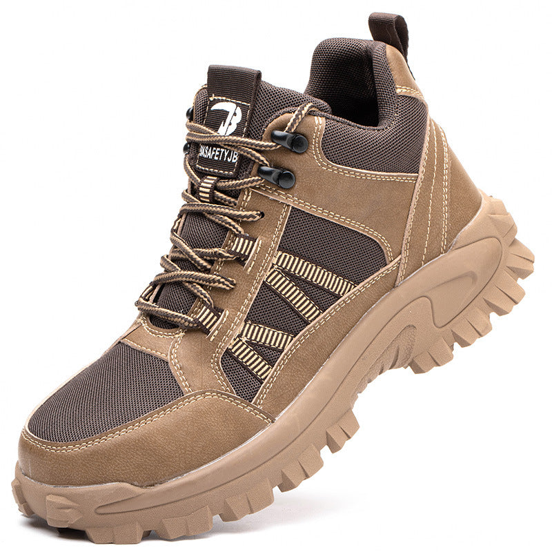 Men's Breathable Steel Toe Safety Work Shoes
