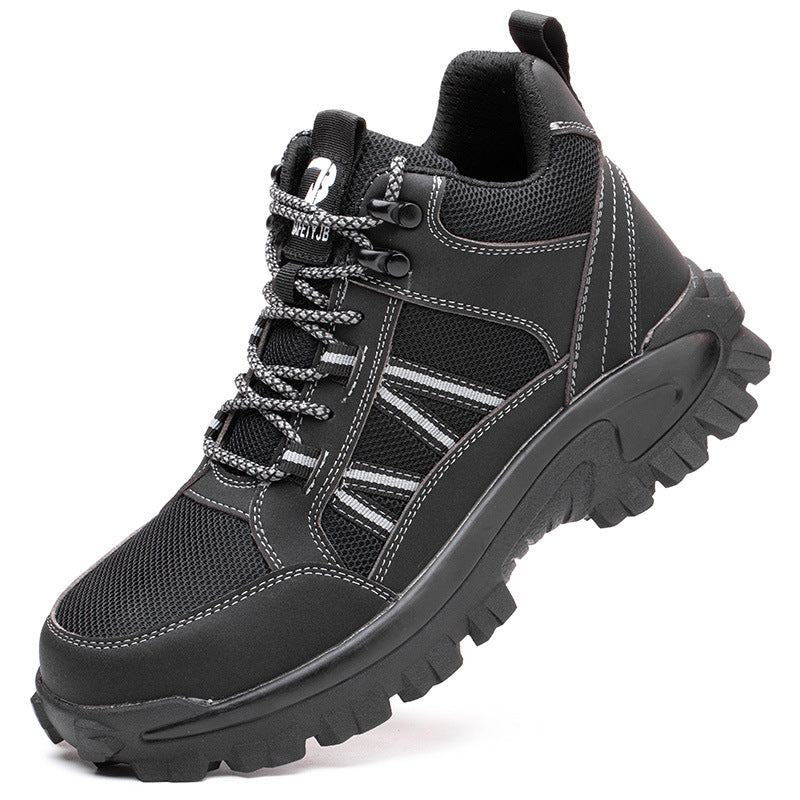 Men's Breathable Steel Toe Safety Work Shoes