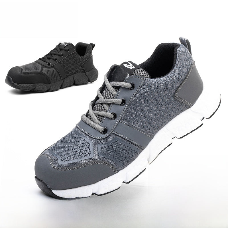 Men's Breathable Steel Toe Safety Work Shoes